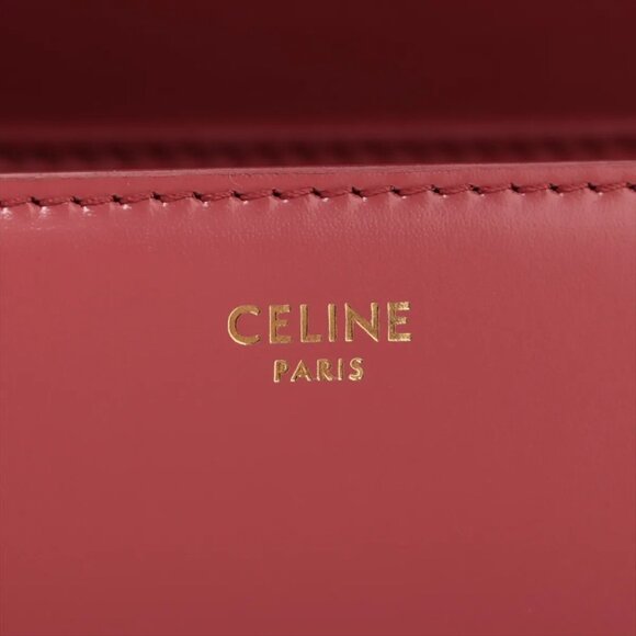 Celine Triomphe teen Leather Shoulder bag Pink - Picture 8 of 15